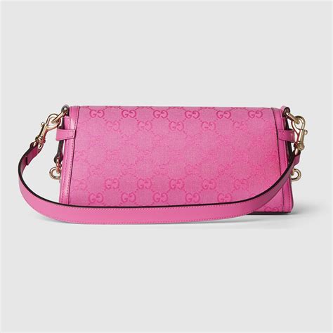 petit sac gucci rose|Sac à épaule Gucci Luce petite taille en toile GG rose .